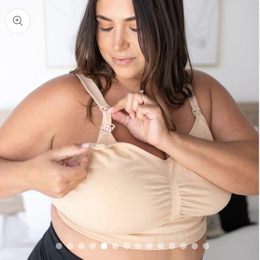 Kindred Bravely Beige Pumping&Nursing Bra Sz.M Busty